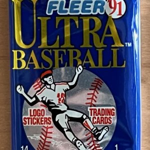1991 Fleer Ultra Series 1 Baseball Cards Retail Box Pack Sports Cards MLB Trading Cards Rookie Cards