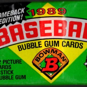 1989 Bowman Vintage Baseball Cards Retail Box Wax Pack Sports Cards MLB Trading Cards