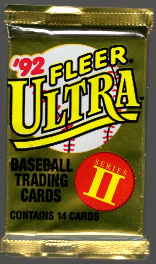 1992 Fleer Ultra Series II Baseball Cards Retail Box Pack Sports Cards MLB Trading Cards Rookie Cards