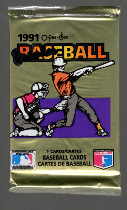 1991 O Pee Chee Baseball Cards Retail Box Pack