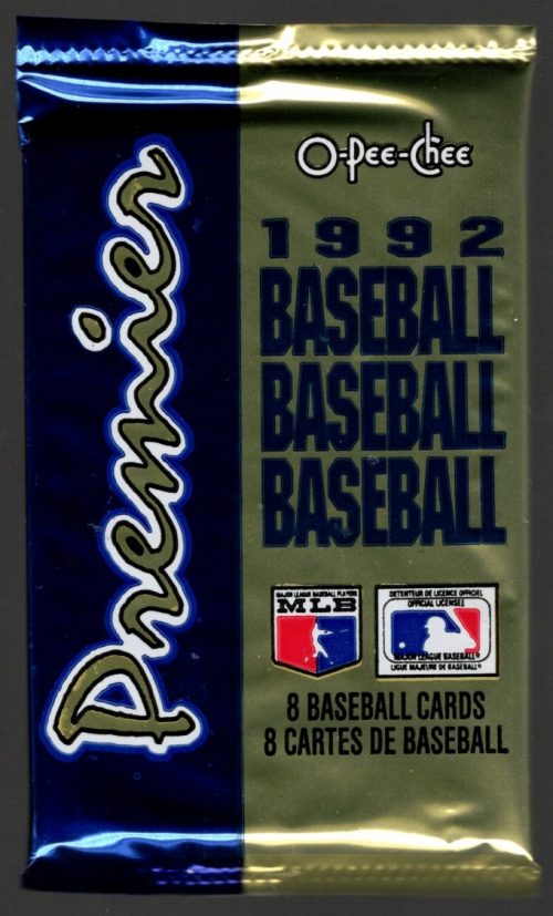 1992 O Pee Chee Premier Baseball Cards Retail Box Pack