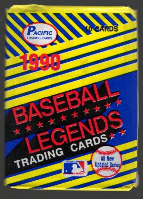 1990 Pacific Vintage Baseball Legends Retail Box Pack Wax Pack