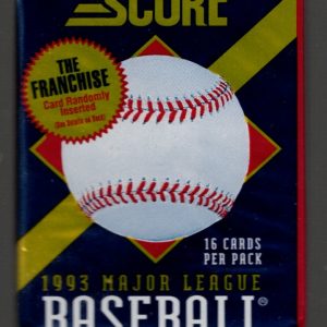 1993 Score Series 1 Vintage Baseball Cards Retail Box Pack, Derek Jeter Rokie Card New York Yankees