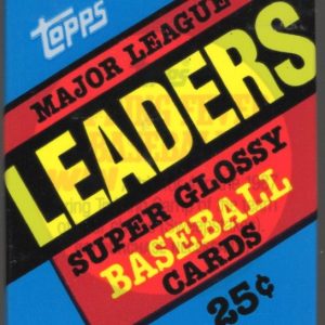1986 Topps Major League Leaders Super Glossy Vintage Baseball Cards Retail Box Wax Pack Mini Cards