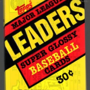 1987 Topps Major League Leaders Super Glossy Vintage Baseball Cards Retail Box Wax Pack Mini Cards