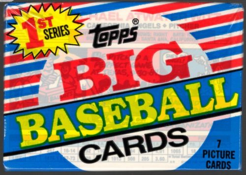 1988 Topps Vintage Big Baseball Cards Series 1 Retail Box Wax Pack, Sports Cards