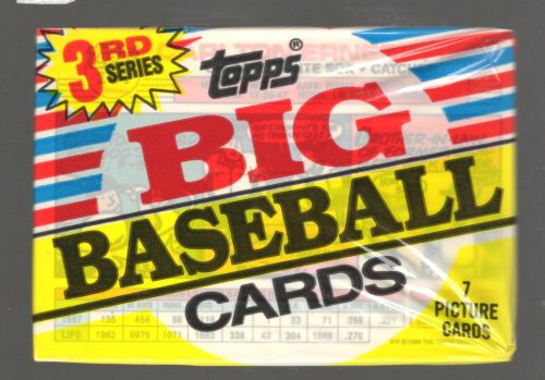 1988 Topps Vintage Big Baseball Cards Series 3 Retail Wax Pack, Sports Cards