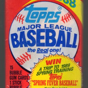 1988 Topps Series 1 Vintage Baseball Card Retail Box Wax Pack Sports Cards