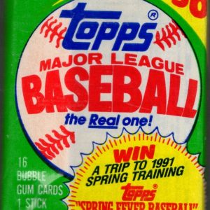 1990 Topps Series 1 Vintage Baseball Cards Retail Box Wax Pack Sports Cards