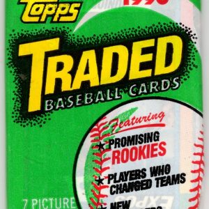 1990 Topps TRADED SERIES Vintage Baseball Cards Retail Box Wax Pack Sports Cards