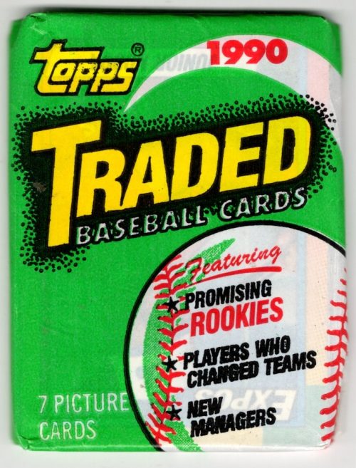 1990 Topps TRADED SERIES Vintage Baseball Cards Retail Box Wax Pack Sports Cards