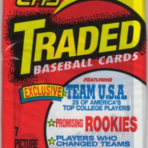 1991 Topps TRADED Series Vintage Baseball Cards Retail Box Wax Pack Sports Cards Rookie Cards