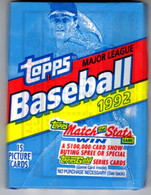 1992 Topps Vintage Series 1 Baseball Cards CELLO RETAIL BOX FAT PACK, Sports Cards Rookie Cards