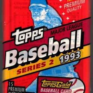 1993 Topps Vintage Baseball Series II Cards Retail Box Wax Pack, Derek Jeter Rookie Card New York Yankees