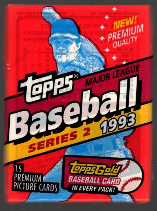 1993 Topps Vintage Baseball Series II Cards Retail Box Wax Pack, Derek Jeter Rookie Card New York Yankees