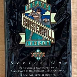 1993 Upper Deck Vintage Series 1 Baseball Card Retail box Wax Pack