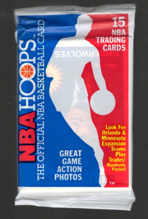 1989 NBA Hoops Vintage Basketball Cards Retail Box Pack New Factory Sealed