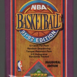 1991-92 Upper Deck Inaugural Edition Basketball Retail Box Wax Pack