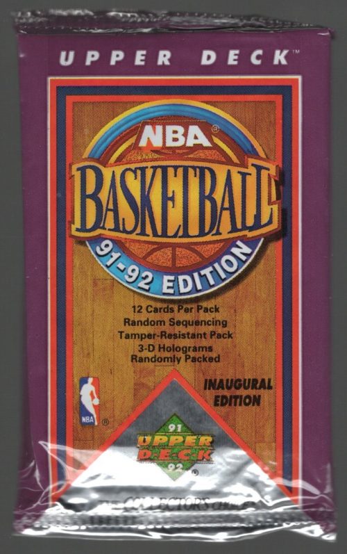 1991-92 Upper Deck Inaugural Edition Basketball Retail Box Wax Pack
