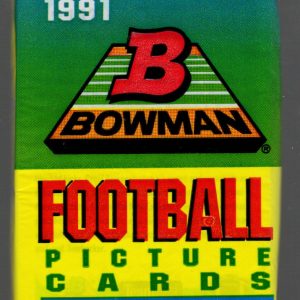 1991 Bowman Vintage Football Card Retail Box Wax Pack - Emmitt Smith Rookie Card
