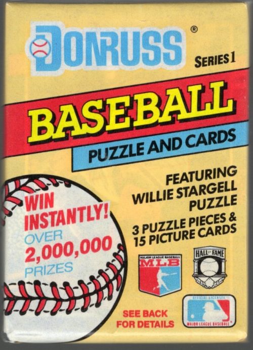 1991 Donruss Vintage Baseball Series 1 Retail Box Wax Pack, MLB Trading Card