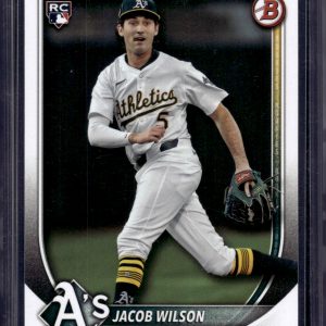 Jacob Wilson Rookie Card 2025 Bowman #9 Oakland Athletics