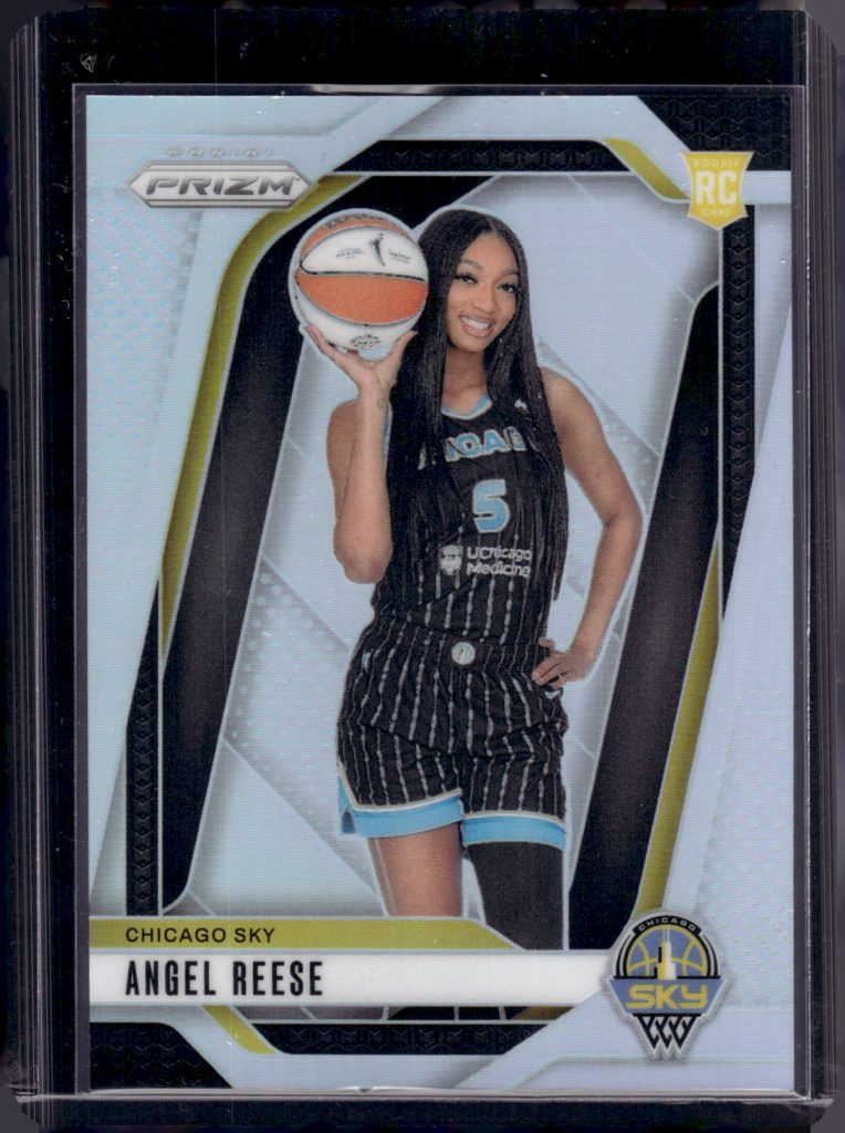 Angel Reese Rookie Card Silver Prizm 2024 Prizm WNBA #147 LSU Tigers, Chicago Sky