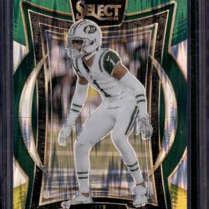 Sauce Gardner Green/Yellow Shock Prizm 2024 Select #93 Jets, Colts