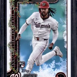 James Wood Rookie Card 2025 Topps Holiday #H94 Washington Nationals