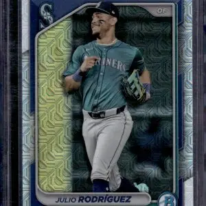 Julio Rodriguez Mojo Refractor 2024 Bowman Chrome #95 Seattle Mariners