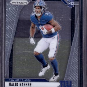 Malik Nabers Rookie Card 2024 Panini Prizm #370 New York Giants