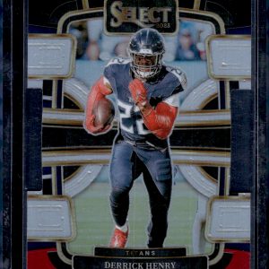 Derrick Henry Black/Red Prizm Die Cut 2023 Select #95 Titans, Ravens