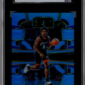 Ausar Thompson Rookie Card Light Blue Prizm /299 2023-24 Select #95 SGC 10 Pistons