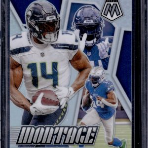 DK Metcalf Montage Silver Prizm 2024 Mosaic #M-23 Seahawks, Steelers