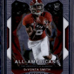 DeVonta Smith Rookie Card 2021 Prizm Draft Picks #186 Alabama Crimson Tide