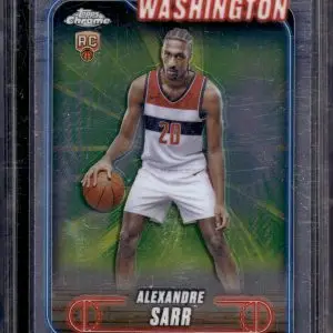 Alexandre Sarr Rookie Card 2024-25 Topps Chrome #136 Washington Wizards