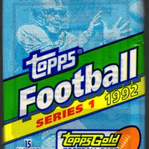1992 Topps Football Card Retail Box Wax Pack - John Elway, Dan Marino, Joe Montana