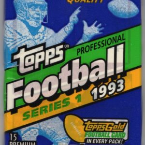 1993 Topps Football Card Retail Box Wax Pack - John Elway, Dan Marino, Joe Montana