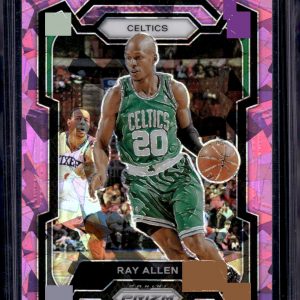 Ray Allen Pink Cracked Ice 2023-24 Panini Prizm #192 Boston Celtics