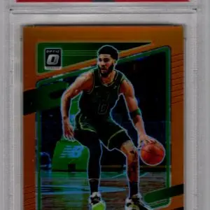 Jayson Tatum Orange Prizm /199 2021-22 Donruss Optic #25 PSA 10 Boston Celtics