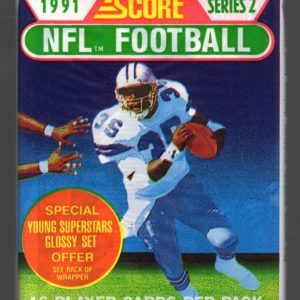1991 Score Series 2 Vintage Football Card Retail Box Pack Sports Cards Brett Favre Rookie Card