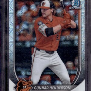 Gunnar Henderson Mojo Refractor 2025 Bowman Chrome #2 Baltimore Orioles