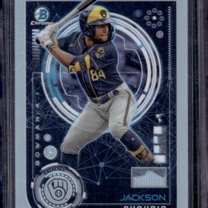 Jackson Chourio AI Refractor 2024 Bowman Chrome #BAI-16 Brewers