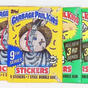 8 - Vintage 1980's Topps Garbage Pail Kids Factory Sealed Packs: 2 Each 1986 Series 3 & 4; 1987 Series 7 & 9