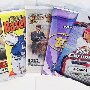 5 - Topps Baseball Card Blaster Box Packs: 2021 Gallery, '24 Heritage High Number, '25 Allen & Ginter, '25 Archives, & '25 Chrome Update Series