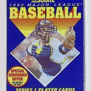 1992 Score Series 1 Vintage Baseball Cards Retail Box Pack, Sports Cards