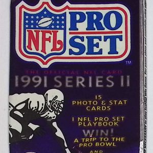 1991 Pro-Set Series 2 Vintage Football Card Factory Sealed Retail Box, Wax Pack