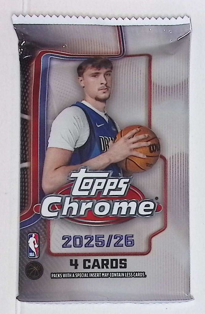 2025 Topps Chrome Basketball Cards BLASTER BOX PACK - Cooper Flagg Rookie Card