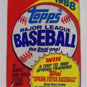 1988 Topps Series 1 Vintage Baseball Card Retail Box Wax Pack Sports Cards