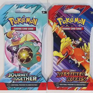 2 COUNT: 1 - 2025 Pokemon Destined Rivals Booster Pack & 1 - 2025 Journey Together Booster Pack